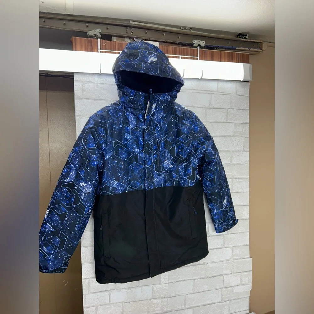 The Children's Place Blue and Black Puffer Jacket